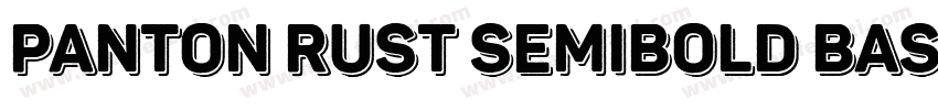 Panton Rust SemiBold Base字体转换
